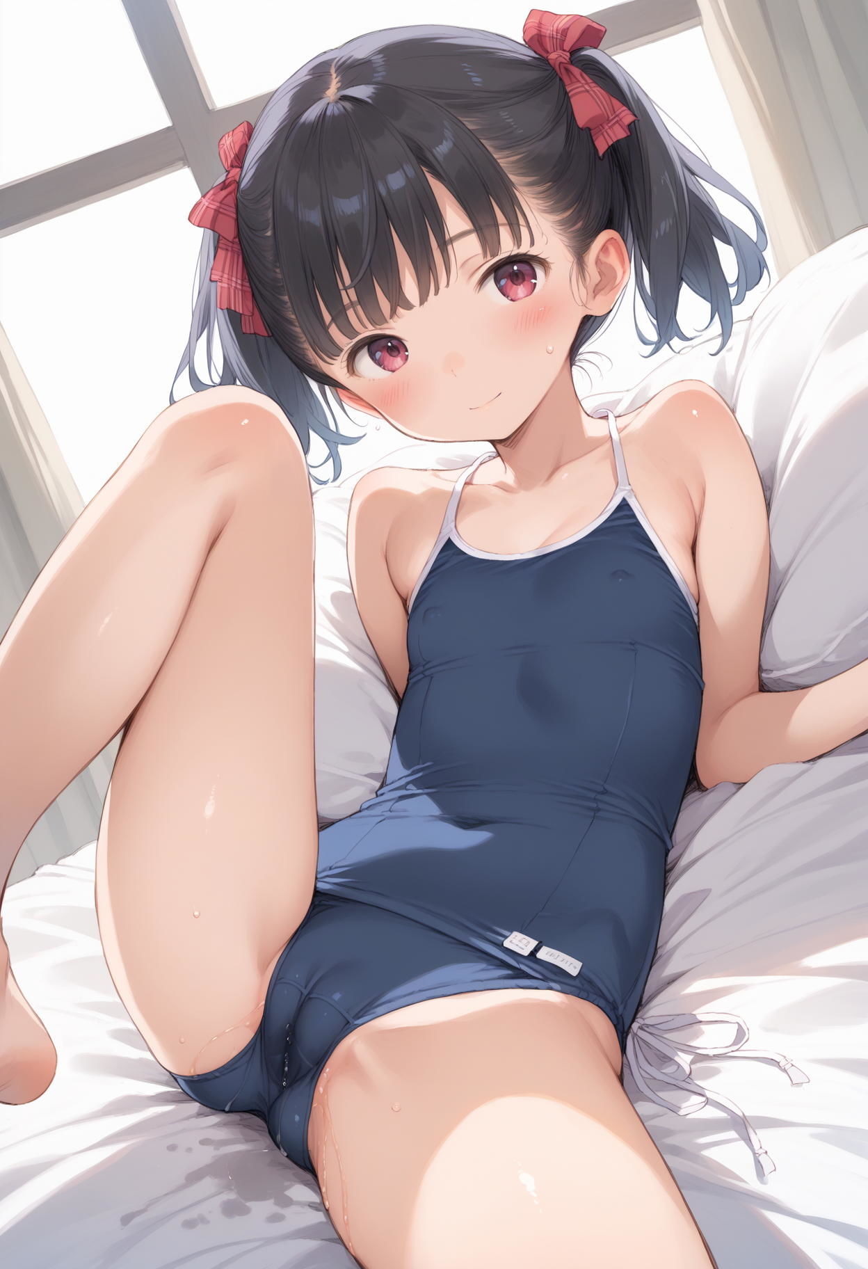 【可愛い妹のスク水撮影会】なんか濡れてきちゃった - サンプル画像 2