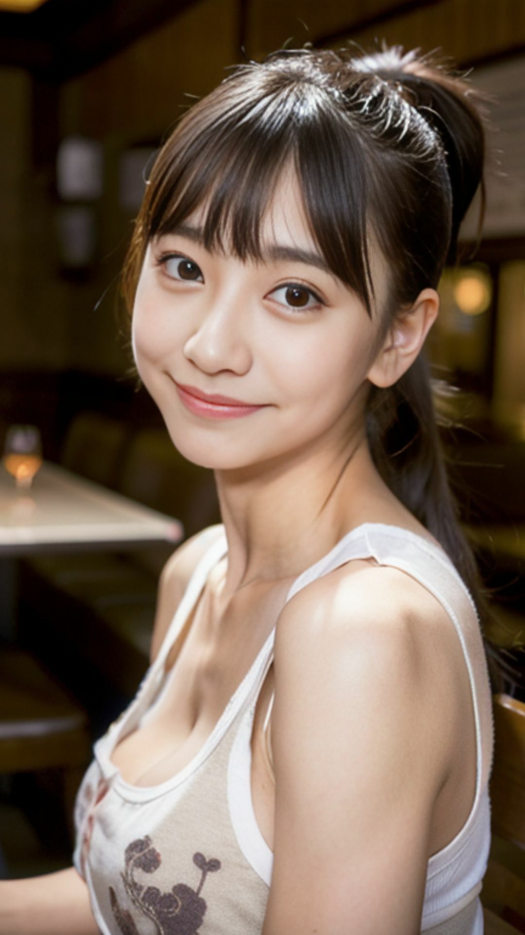 親の飲食店を手伝っていそうないいこがにじみでているかわいいかわいい看板娘 - サンプル画像 7