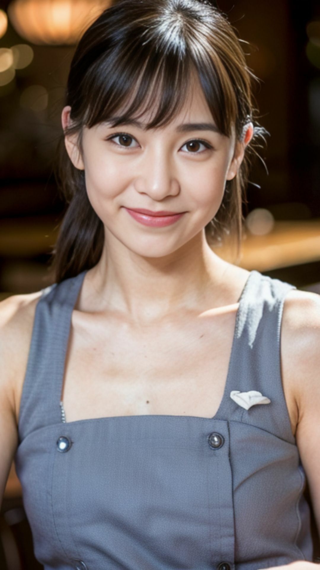 親の飲食店を手伝っていそうないいこがにじみでているかわいいかわいい看板娘 - サンプル画像 8