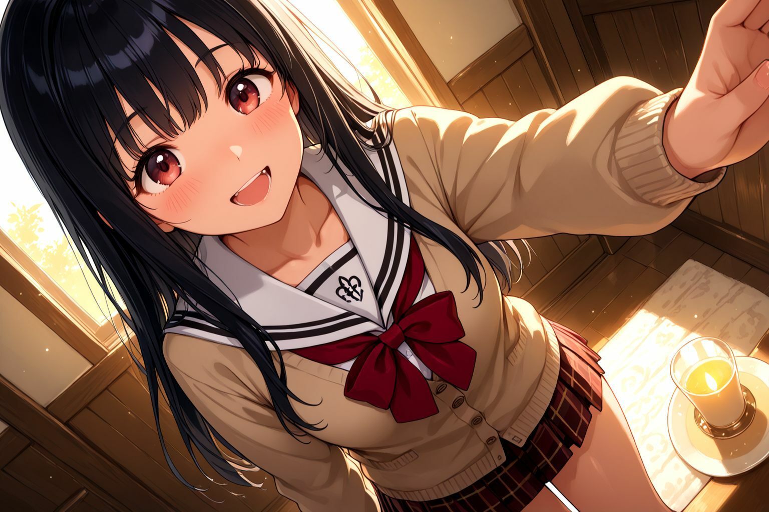 黒髪ロングな美少女のえっちなパパ活記録 - サンプル画像 2