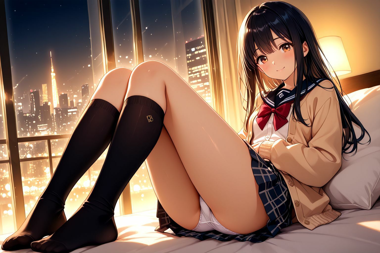 黒髪ロングな美少女のえっちなパパ活記録 - サンプル画像 4