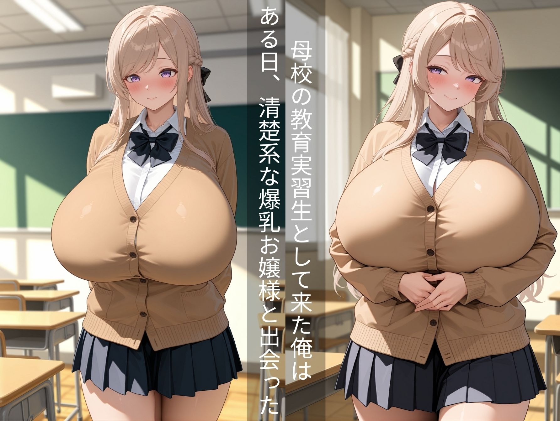爆乳お嬢様とらぶらぶ性教育実習2 - サンプル画像 2