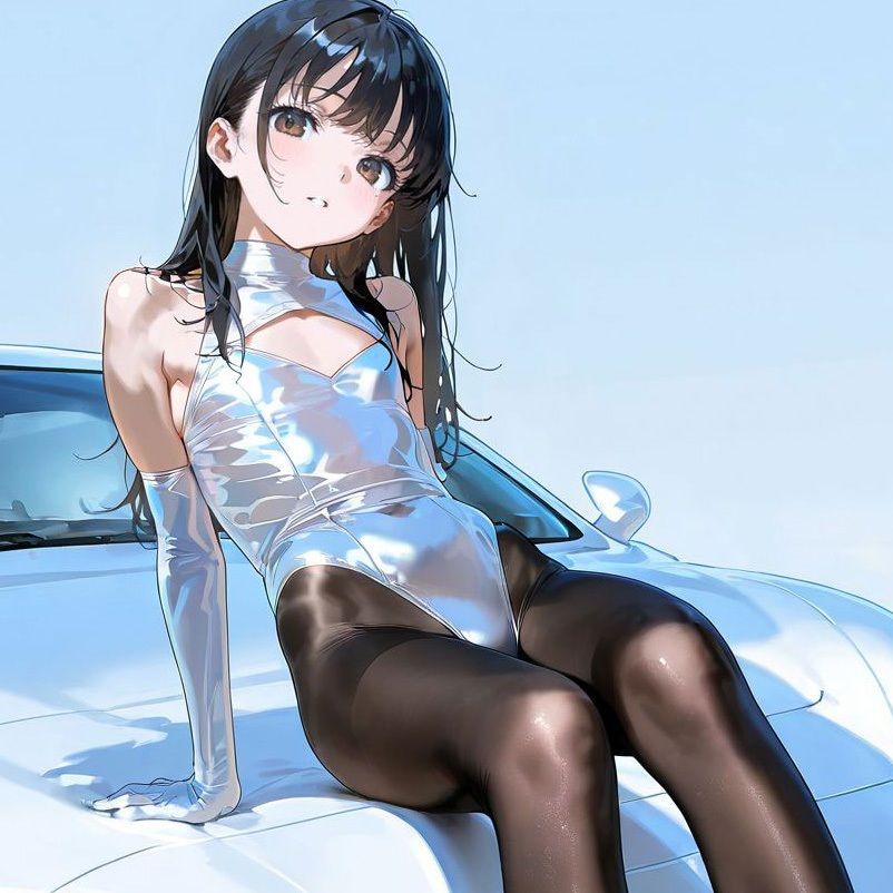 ツヤスベ衣装のレースクイーン｜satin race queen【219枚＋50秒moive】 - サンプル画像 1