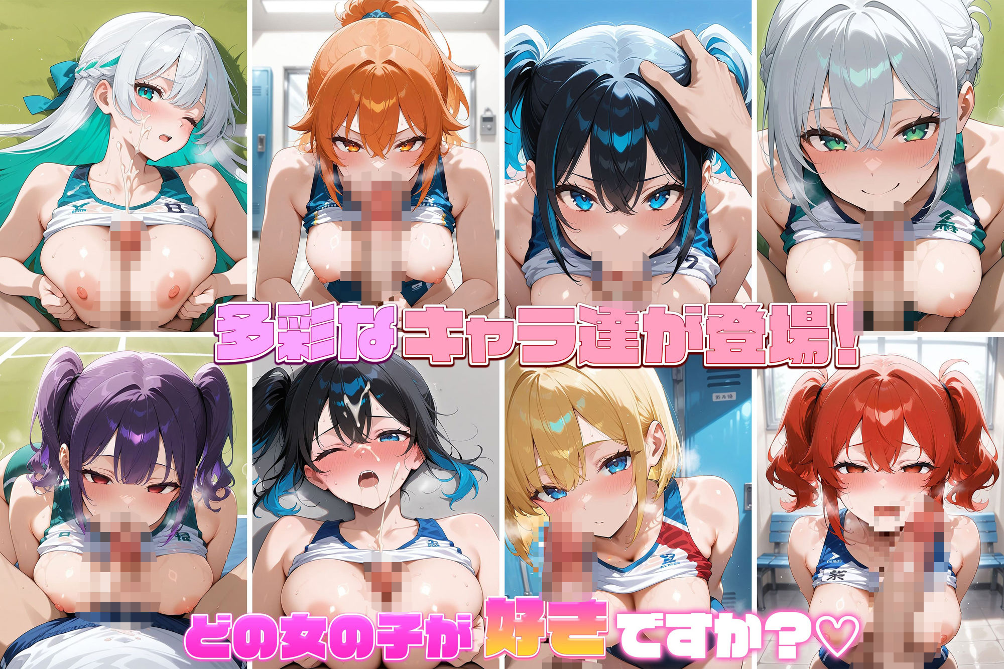 爆乳ギャルと中出し性生活！陸上女子編  vol.1 ［CG500枚］［4Kイラスト］ - サンプル画像 3