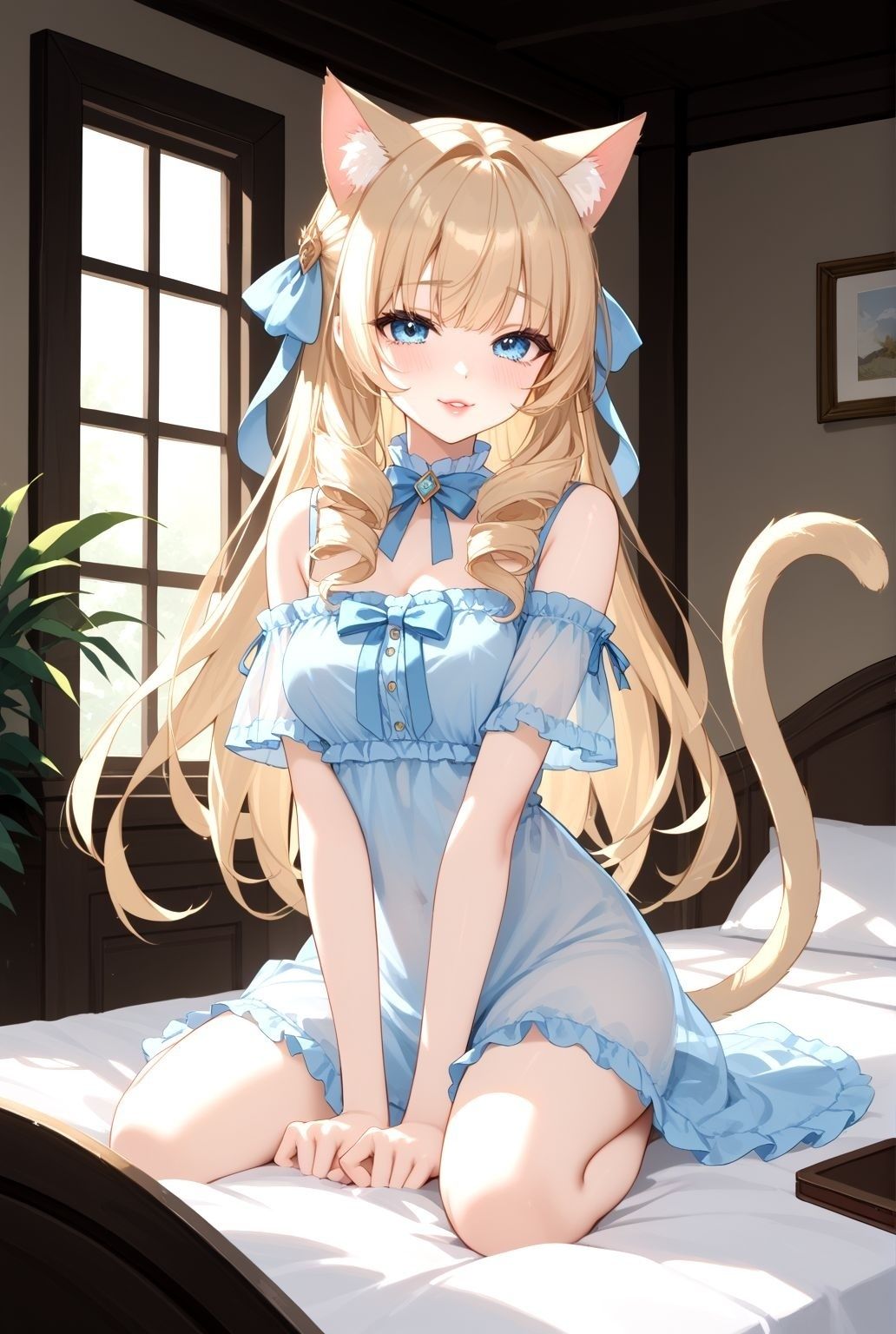異世界から来た、ネコ耳少女と癒しの時間 - サンプル画像 1