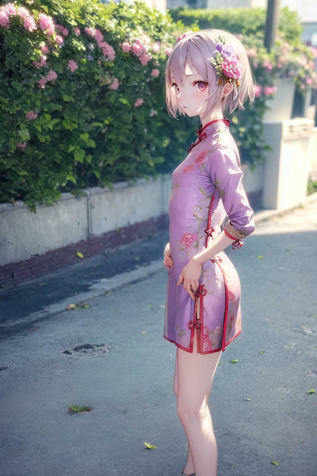チャイナ服フェチ  ナマ足と貧乳編 - サンプル画像 2