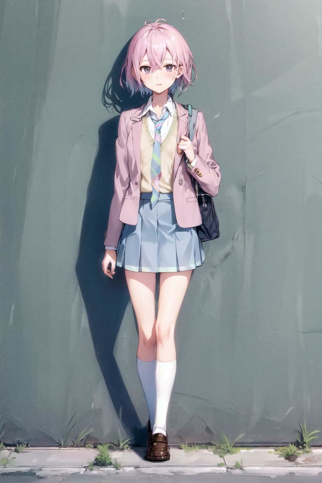 制服フェチ  朝の登校編 - サンプル画像 2