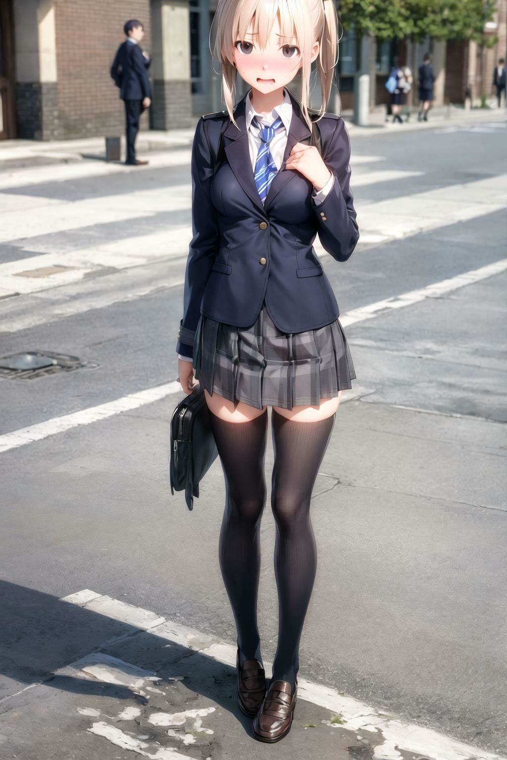 制服フェチ  朝の登校編 - サンプル画像 9
