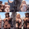 女魔王に負けたエルフが羞恥プレイをさせられるCG集