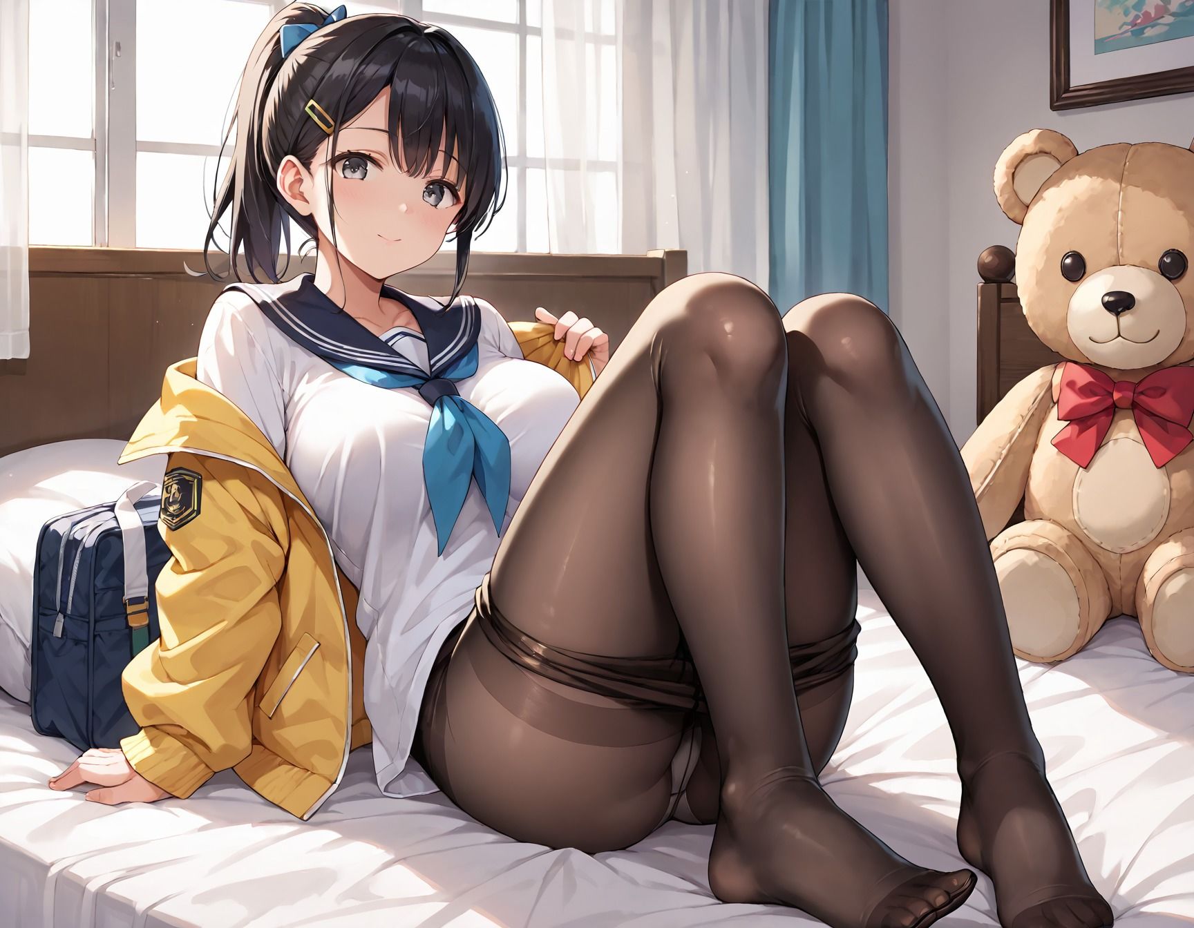 淫乱学園〜爆乳教え子に生ハメ性教育 - サンプル画像 2