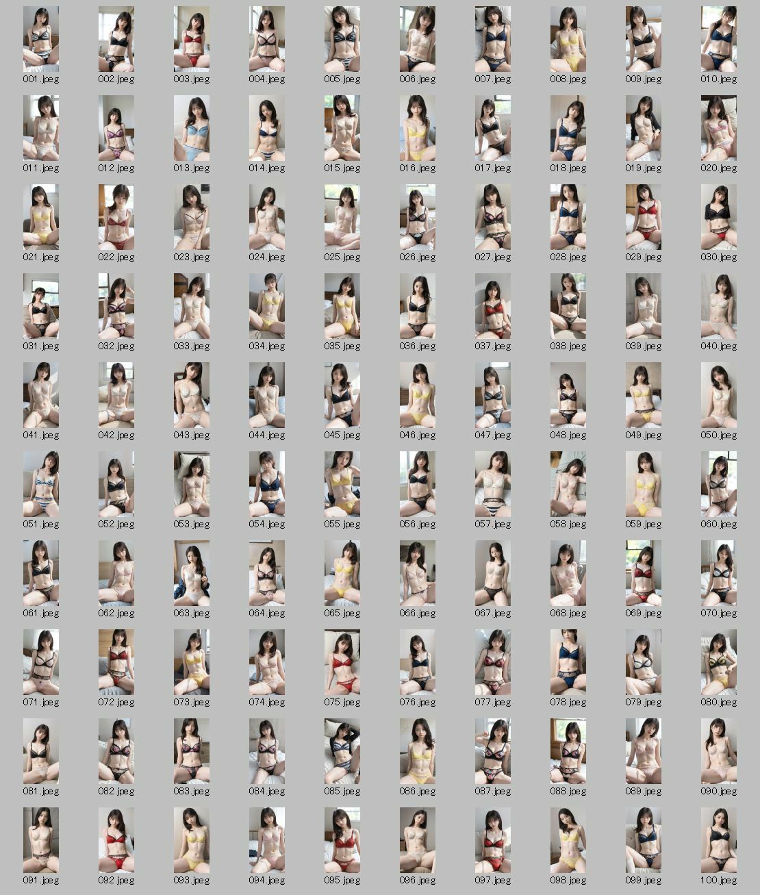 【AI実写】誰かに似ている？ 【実写風AIセクシー下着グラビア】Vol.1 - サンプル画像 6