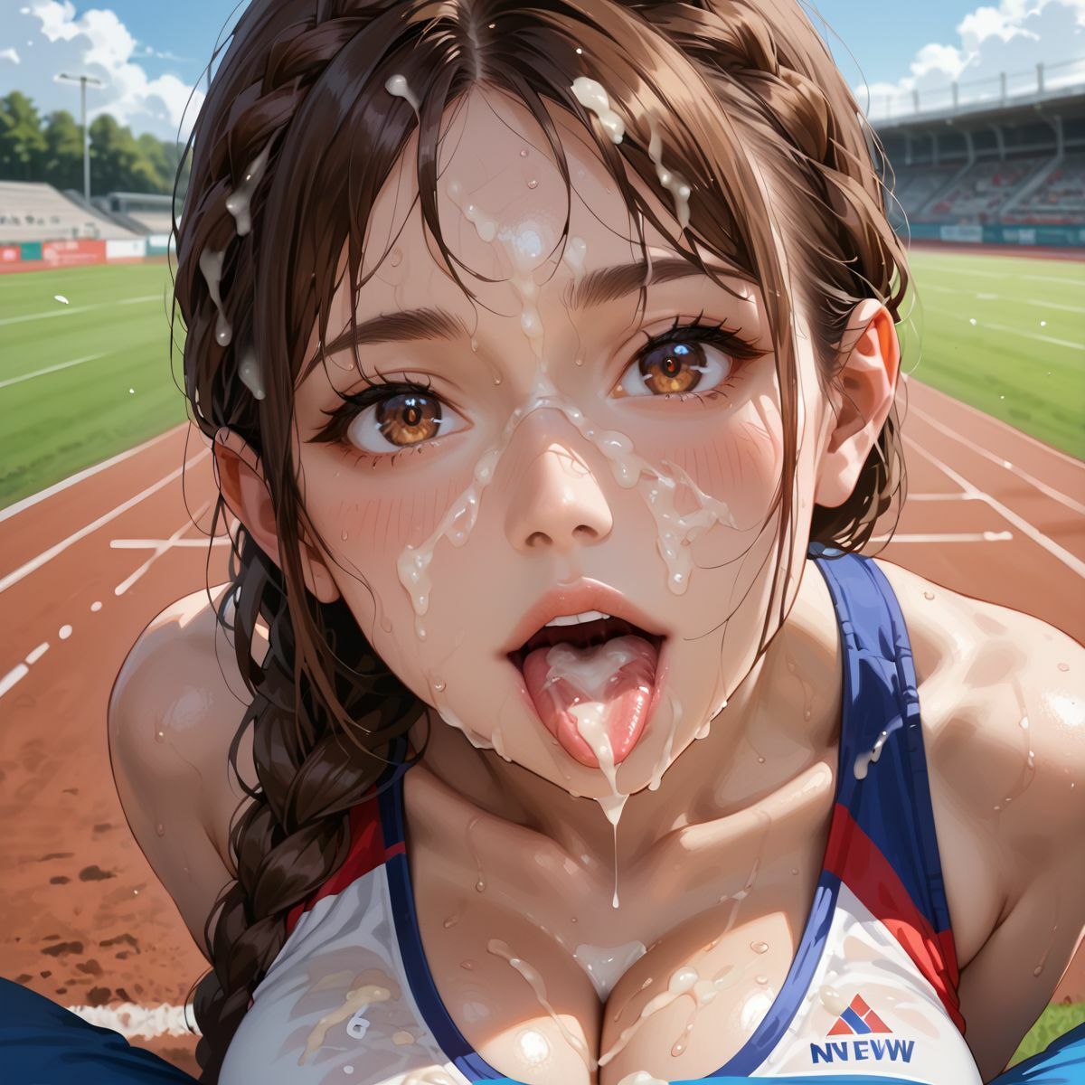 爆乳美女 大人の陸上競技会4 - サンプル画像 7
