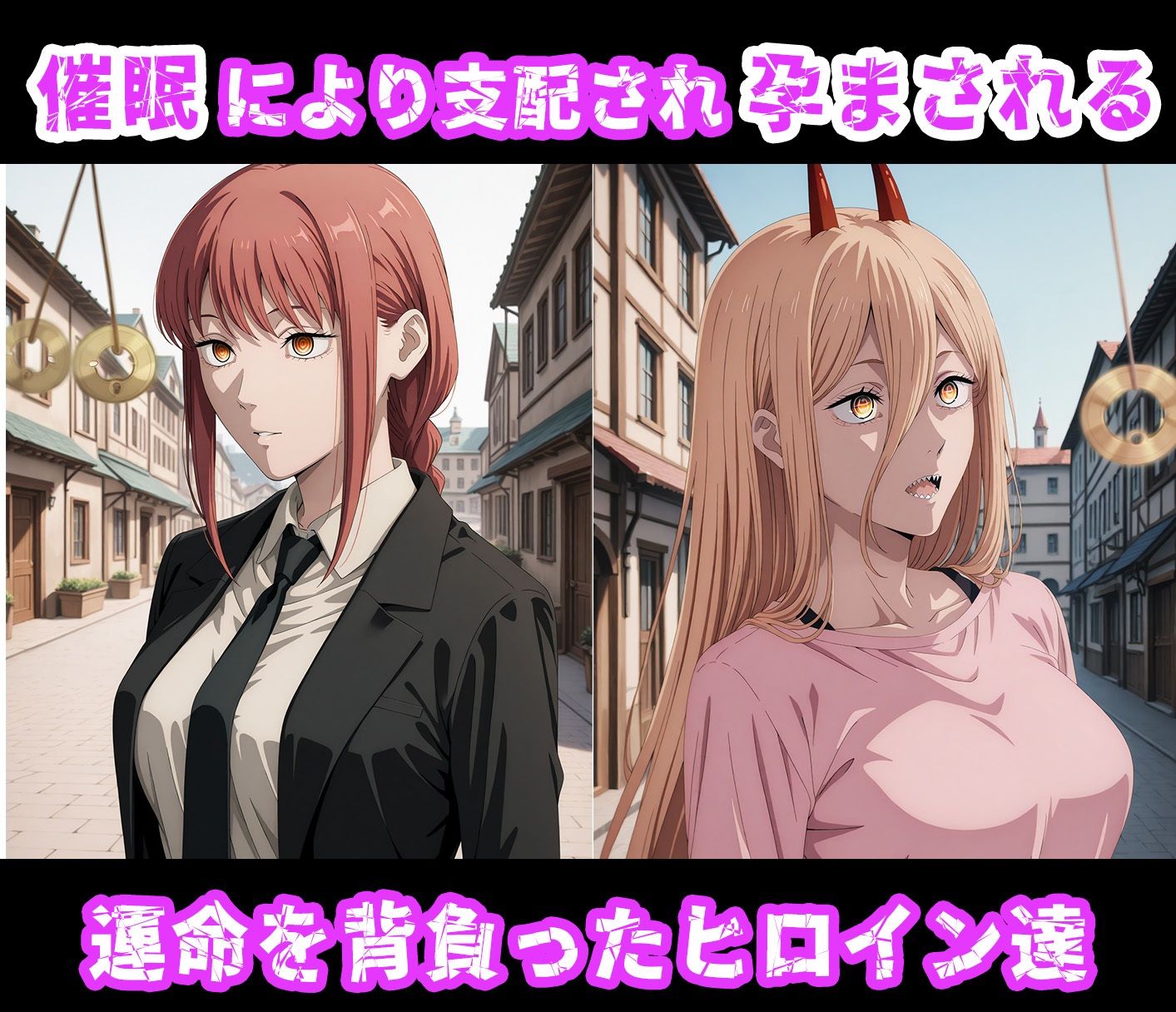 孕ませオナホ化契約 〜チェン●ーマン編〜 - サンプル画像 1