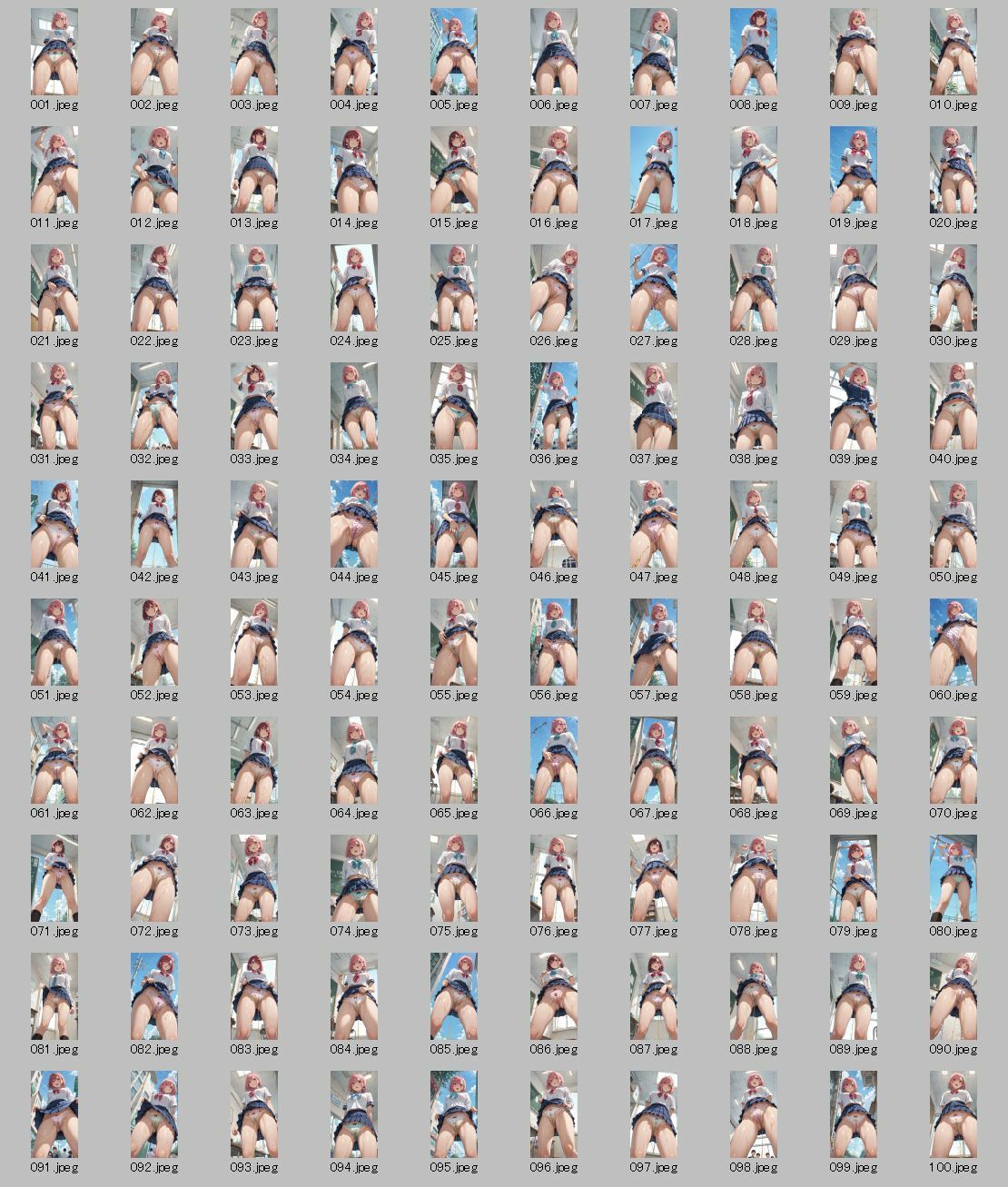 【アップスカートおしっこ図鑑イラスト】清楚系美少女の秘密コレクション - サンプル画像 6