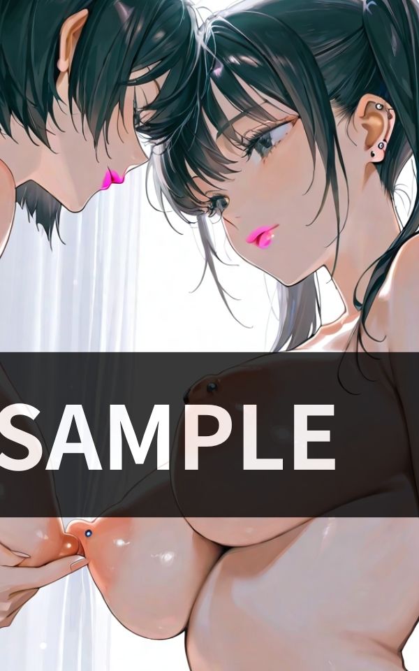 女同士でおっぱいを舐めたり キスをしたり - サンプル画像 1