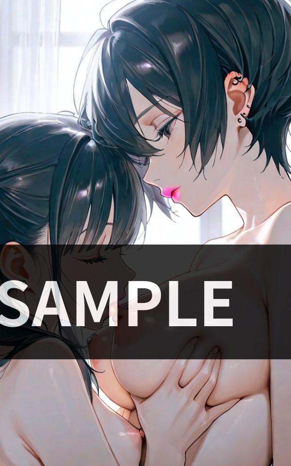 女同士でおっぱいを舐めたり キスをしたり - サンプル画像 4