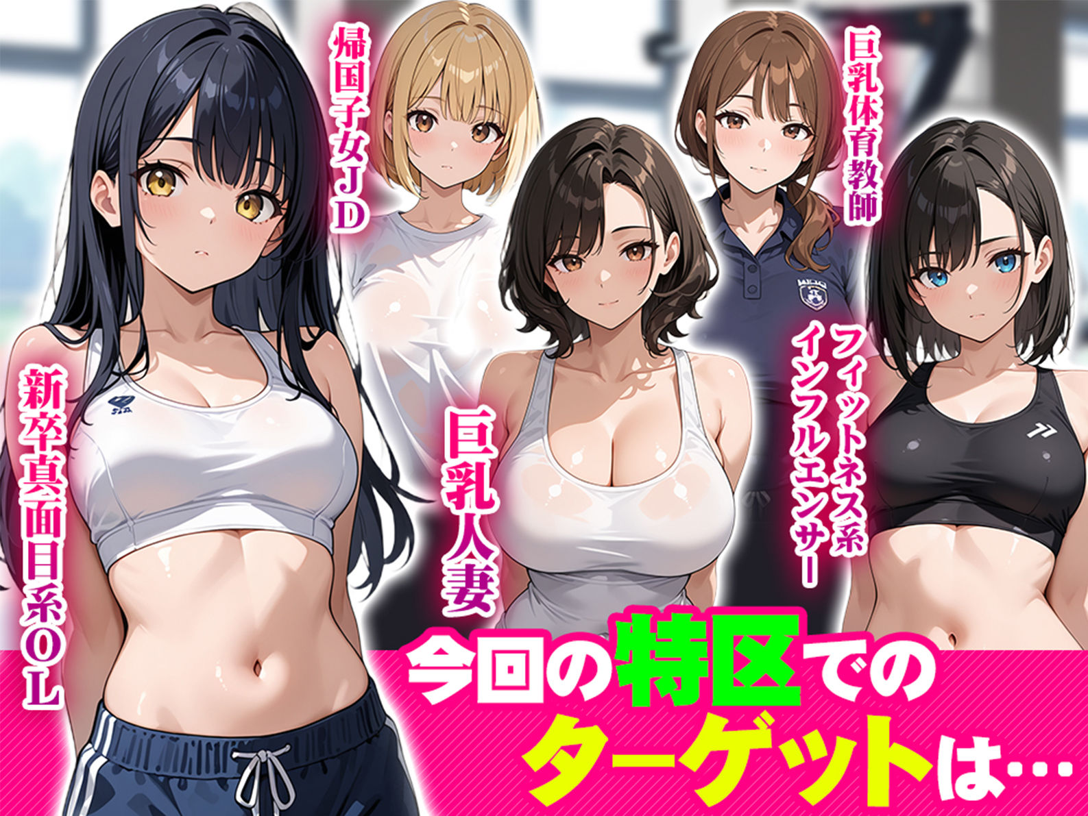 『性策特区』 〜強●種付けに翻弄される女性たち〜 スポーツジム編 - サンプル画像 1