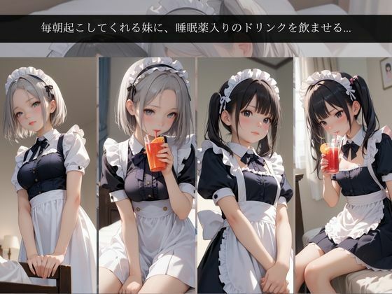 思春期の兄に薬を盛られた妹メイド【睡眠姦】 - サンプル画像 4