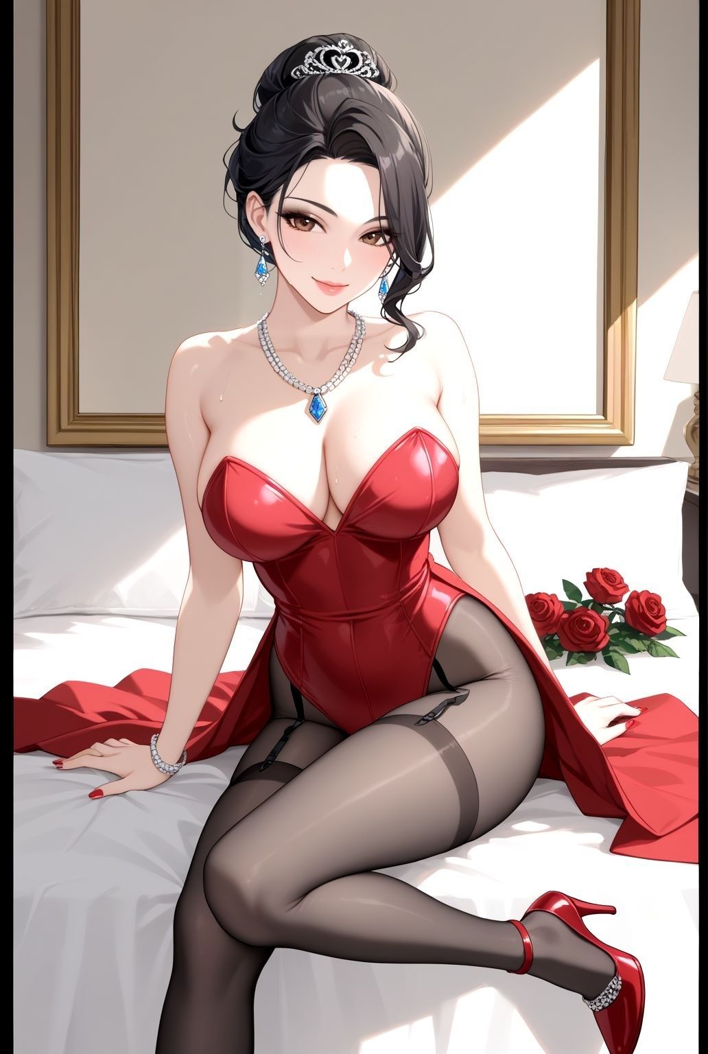 レオタードの誘惑〜艶めく熟女の視線に堕ちる夜〜 - サンプル画像 1