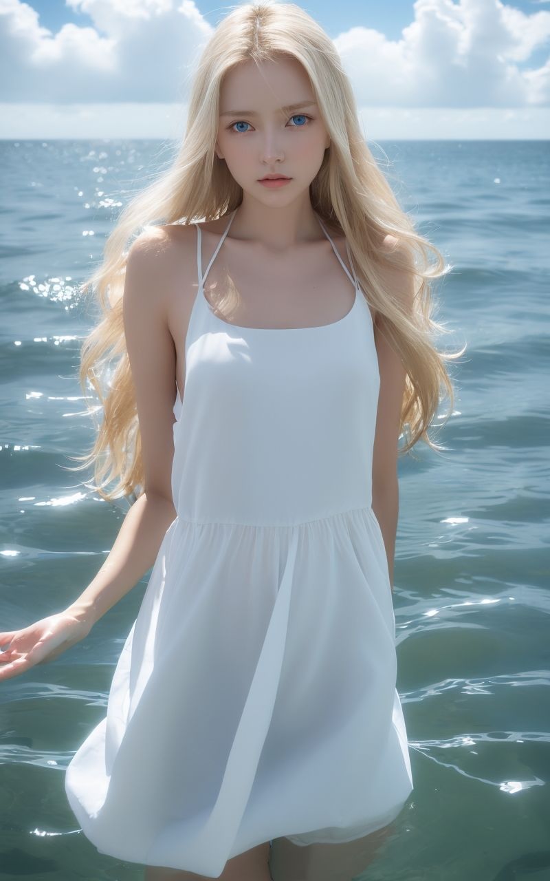AI美女写真集┃金髪の外国人で下着美女 - サンプル画像 5