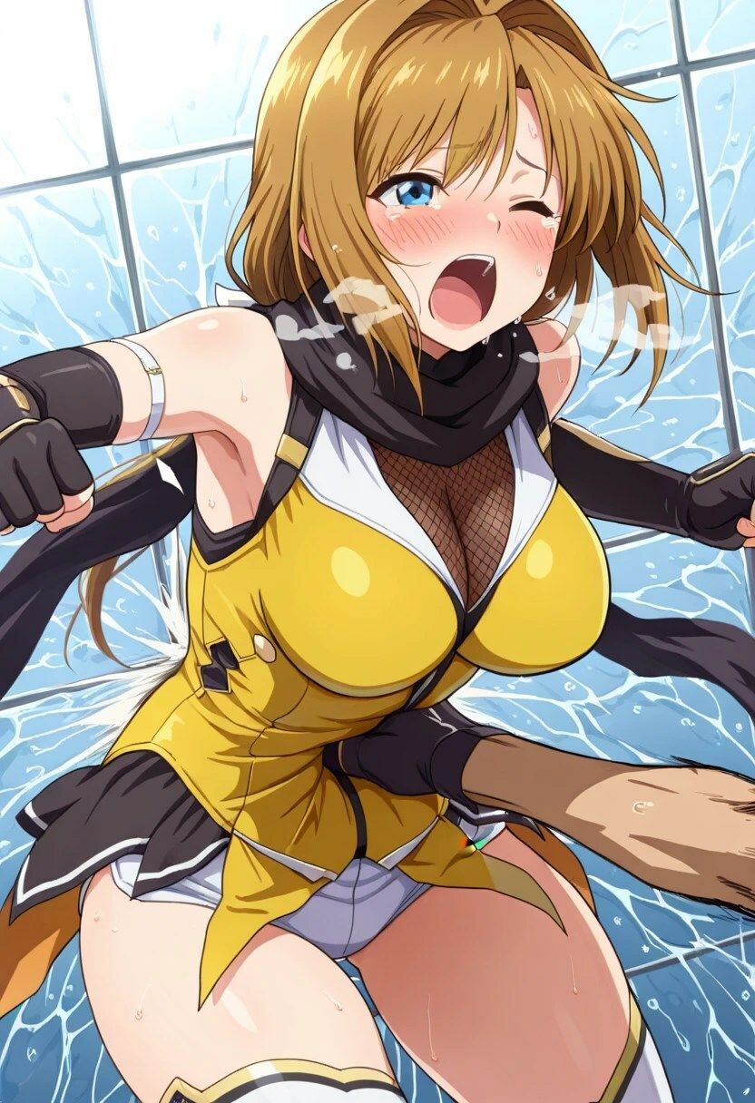 美少女ゲーム魔法戦士のヒロインが腹パンチされる - サンプル画像 5
