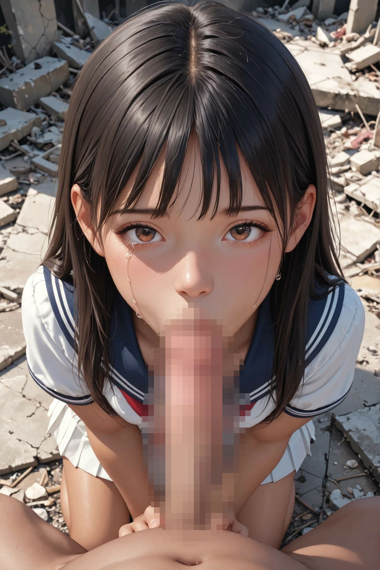 日焼け少女と廃墟で（お試し版） - サンプル画像 2