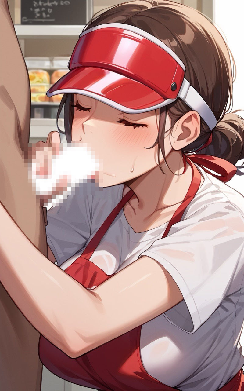 ハンバーガーショップのカワイイバイトの子に孕ませSEXをサービスしてもらった話。 - サンプル画像 5