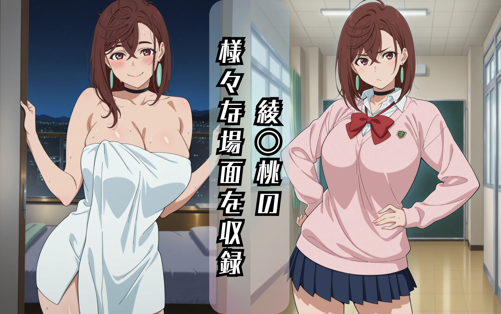 綾〇桃のエッチな日々 - サンプル画像 1