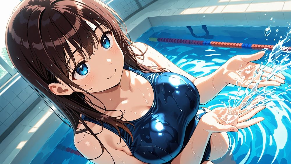 爆乳ツインスク水が新任教師と放課後の中出し生交尾【4K】【350枚】 - サンプル画像 4
