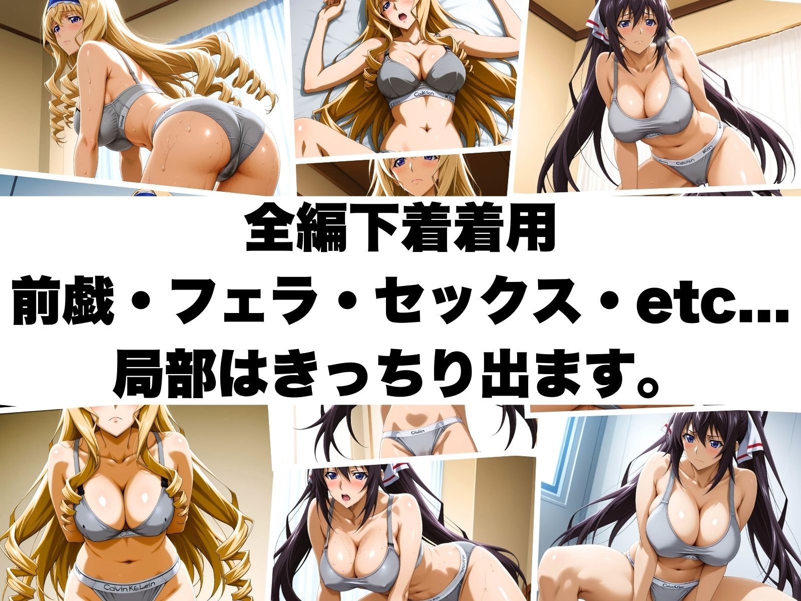 あの下着を着せてみた。 ほ〇き＆セ〇リア - サンプル画像 3