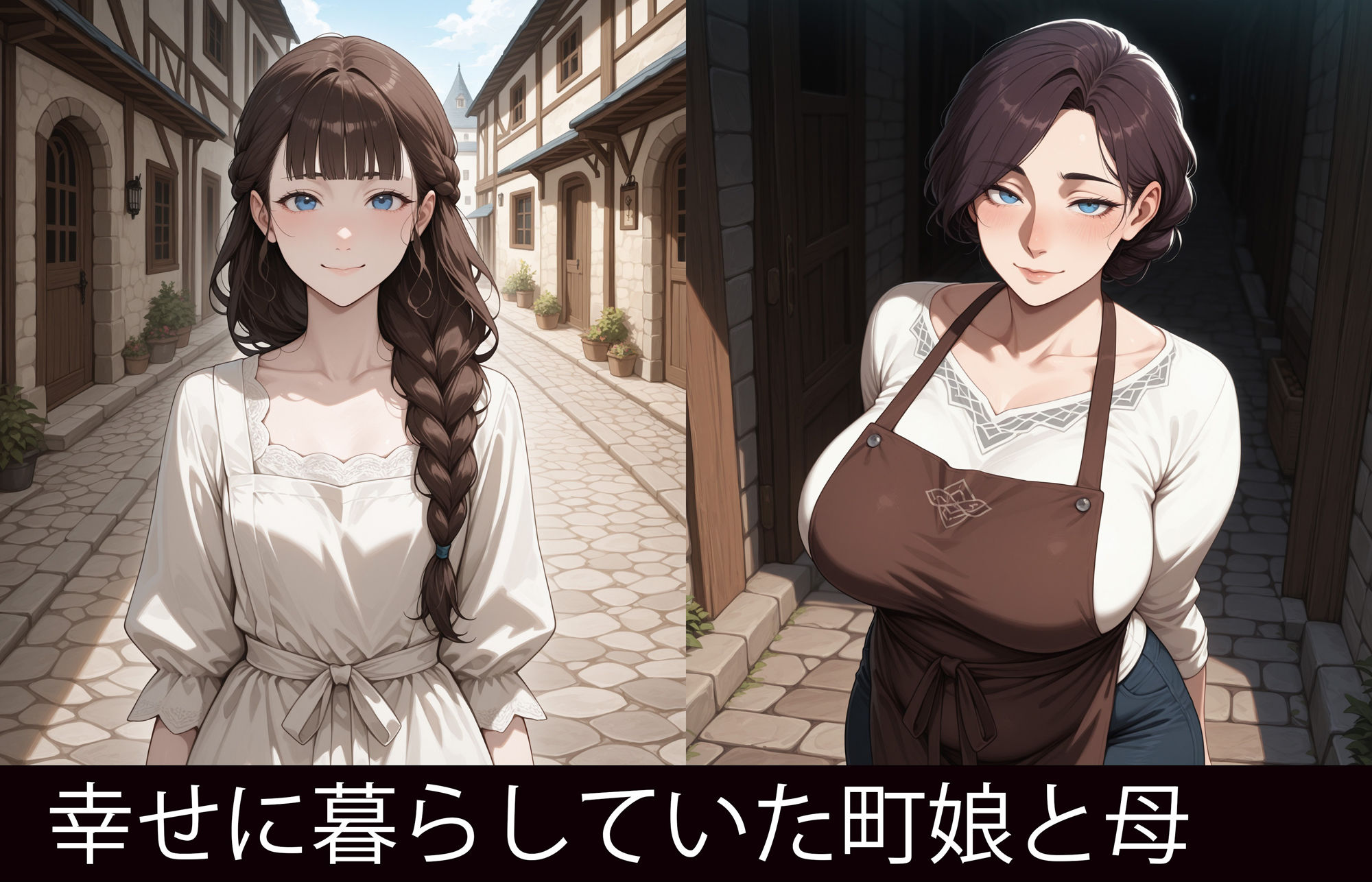 オークに敗北した国2〜町娘・町娘の母編〜 - サンプル画像 1