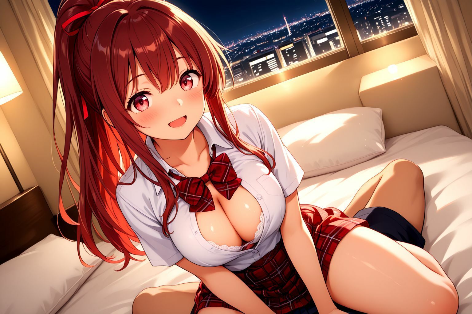 ポニーテール学生美少女のえっちなパパ活記録 - サンプル画像 4