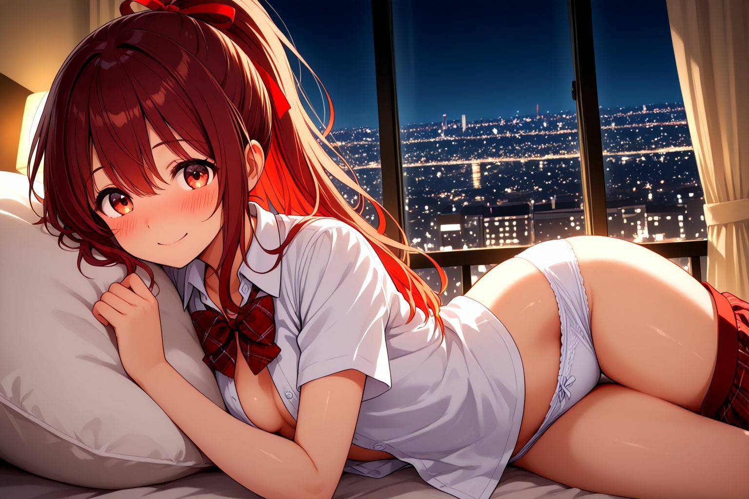 ポニーテール学生美少女のえっちなパパ活記録 - サンプル画像 5