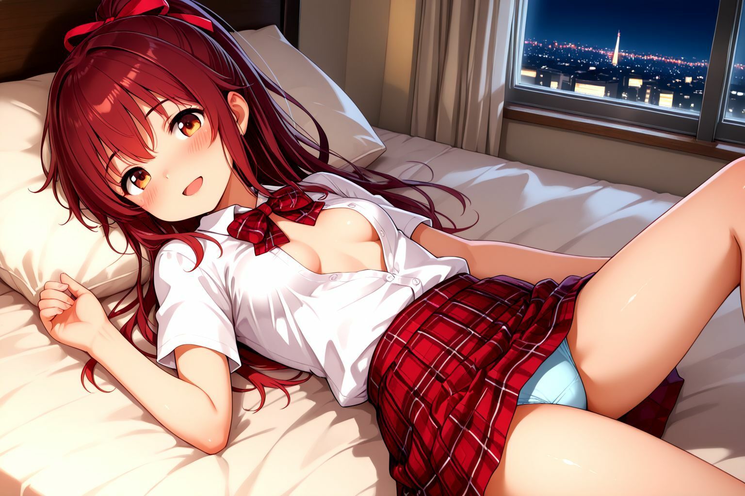 ちっぱいポニーテール学生美少女のえっちなパパ活記録 - サンプル画像 5