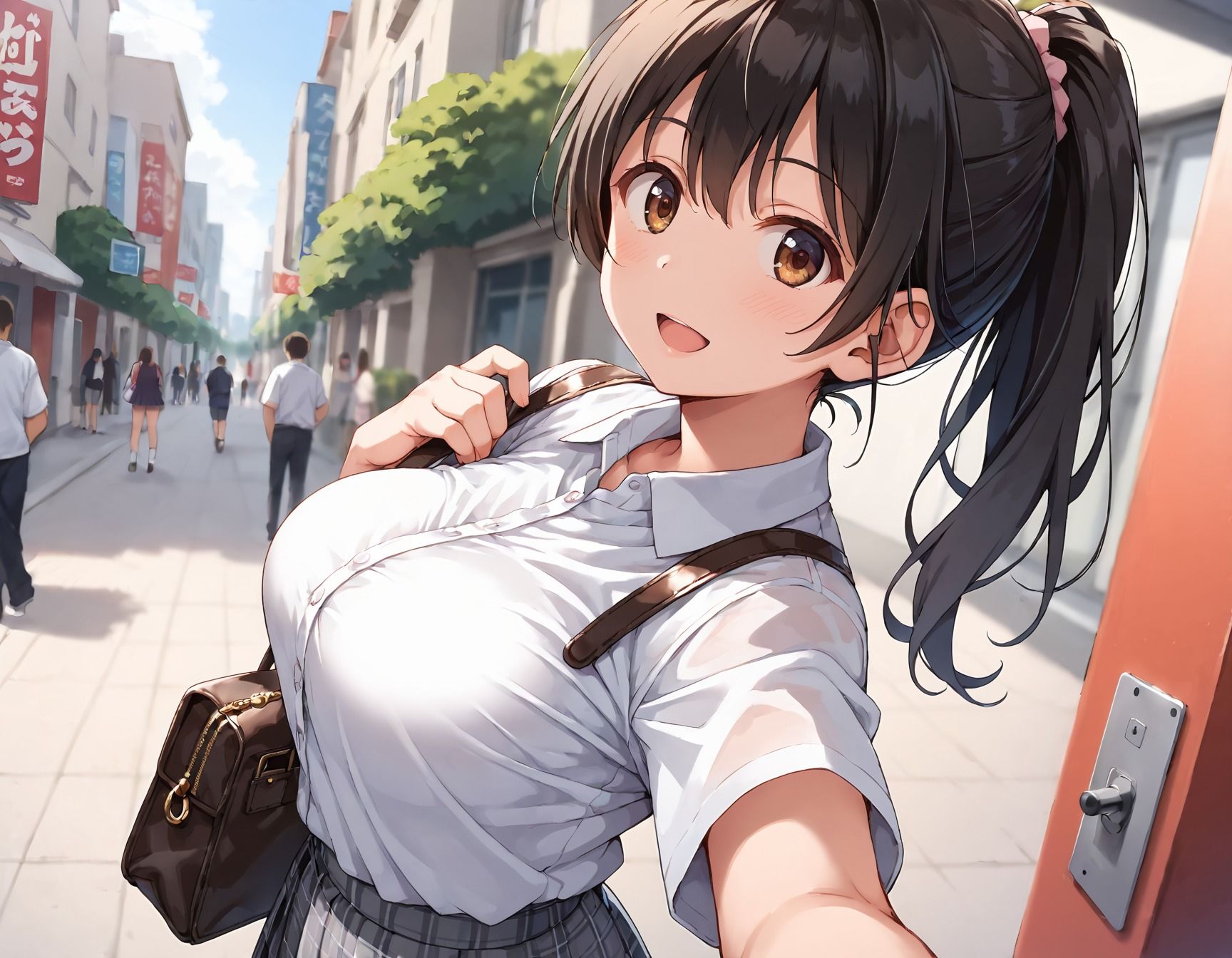 淫乱学園〜爆乳女子校生と生ハメ種付け教育実習 - サンプル画像 2