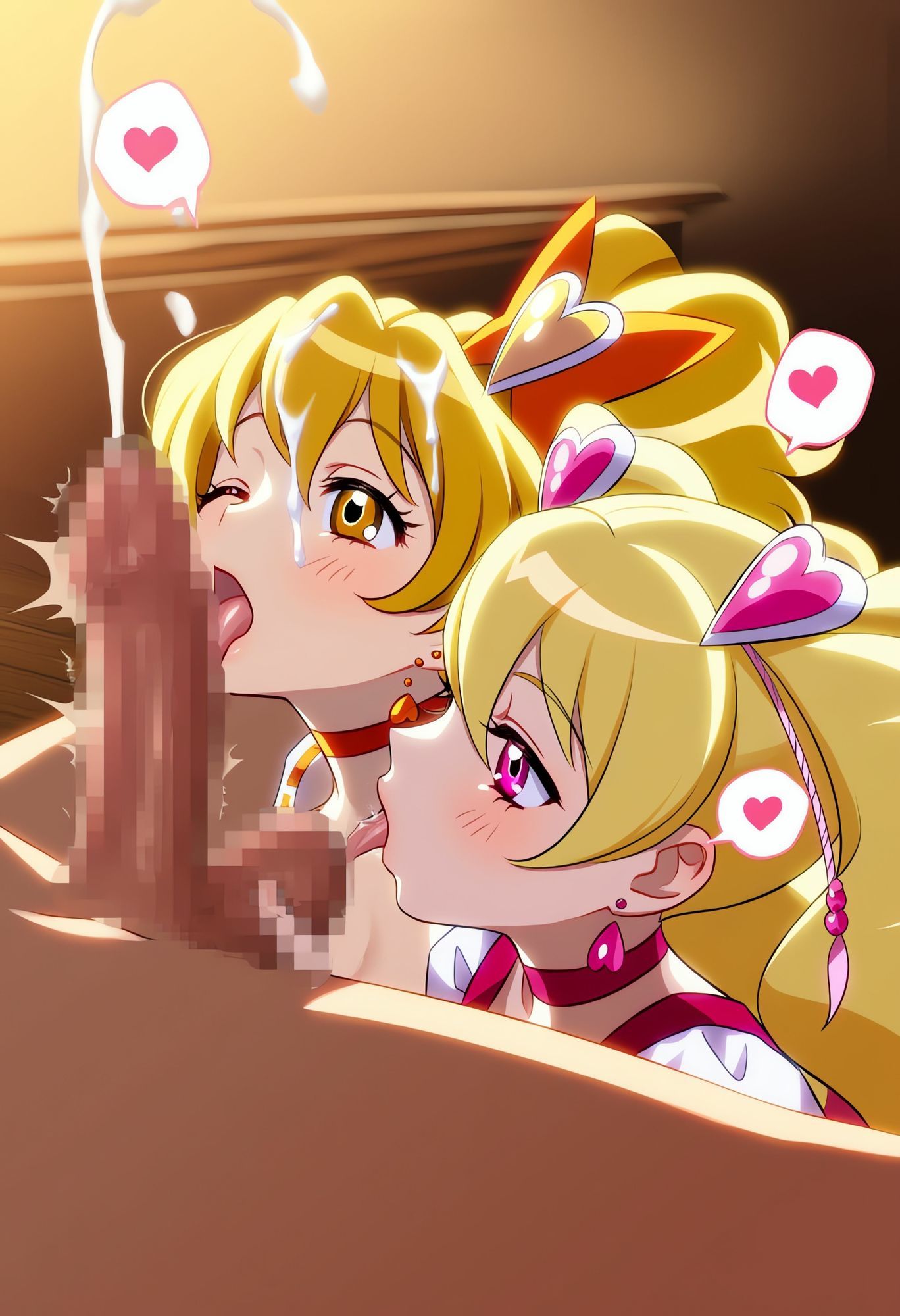 プリ◯ュア戦士・キュア桃ちゃんとらぶらぶえっち！ その2 - サンプル画像 2