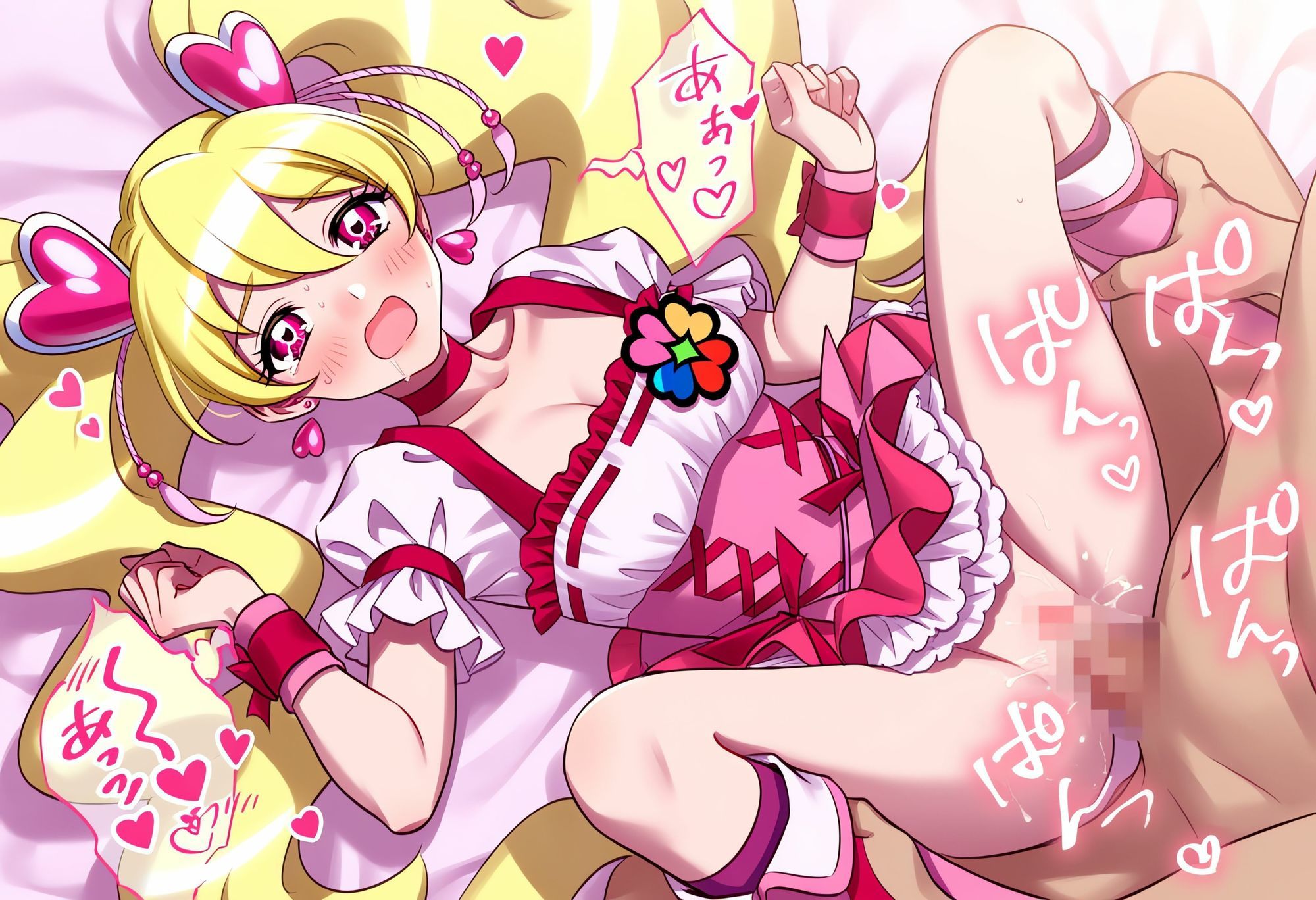 プリ◯ュア戦士・キュア桃ちゃんとらぶらぶえっち！ その2 - サンプル画像 6