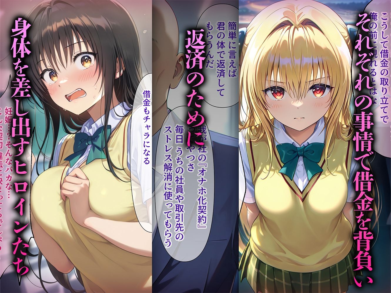 生オナホ化計画 返済はカラダで〜古手川・ヤミ編〜 - サンプル画像 1