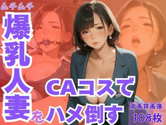 ムチムチ爆乳人妻をCAコスでハメ倒す