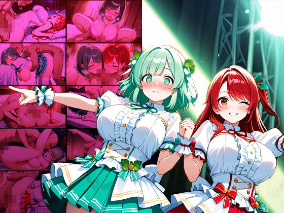 爆乳ツインカラーアイドル逆プロポーズ！推しファン一人だけの種付け契約【4K】 - サンプル画像 1