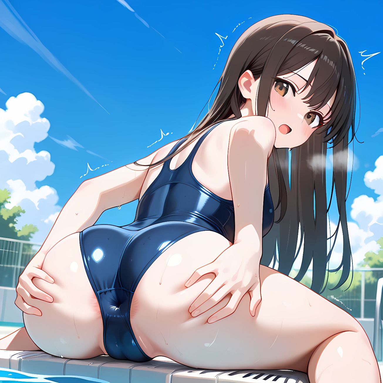 【138枚＋予告編3枚】放課後アナル見せつけクラブvol.4〜美白スク水編〜 - サンプル画像 1