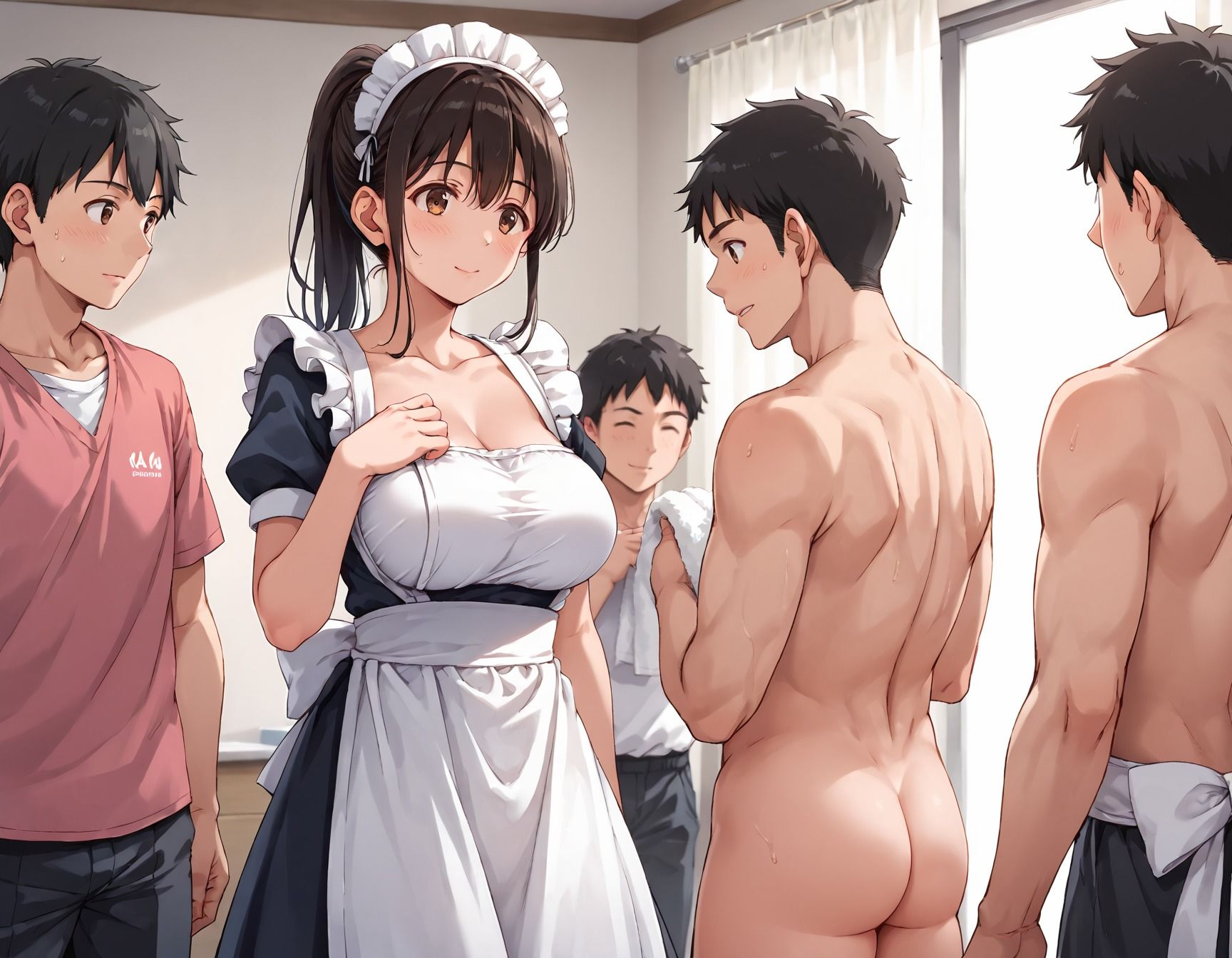 淫乱学園〜メイド女子校生と生ハメご奉仕プレイ - サンプル画像 4