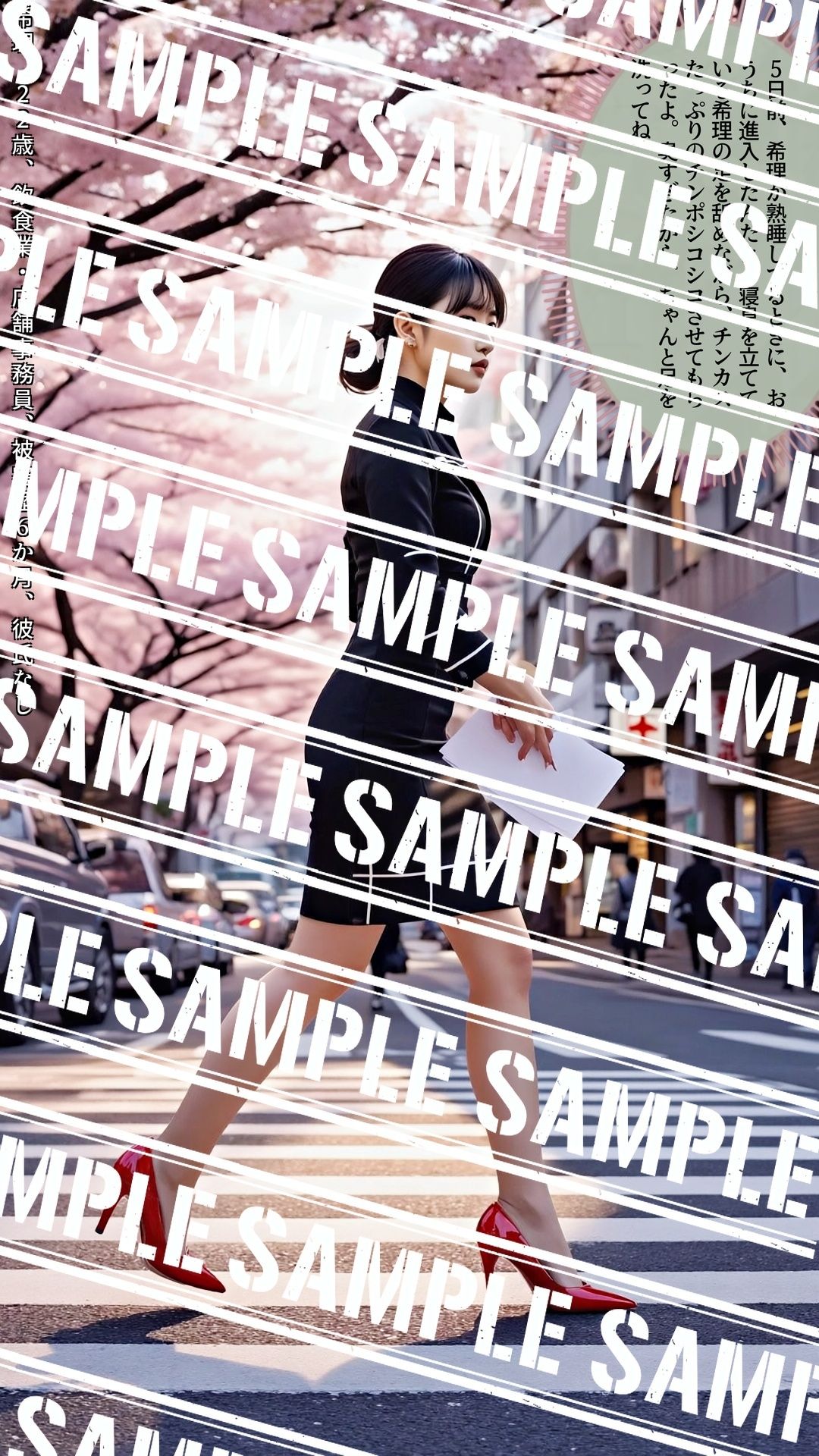生足美脚OL、書類運びを見つめる僕の視線 vol.3 - サンプル画像 2