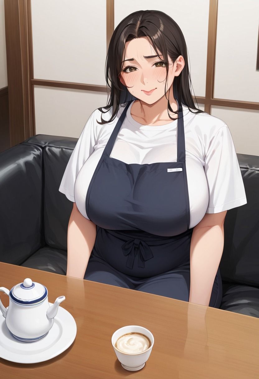 バイト先の爆乳人妻の果てしない性欲 - サンプル画像 1