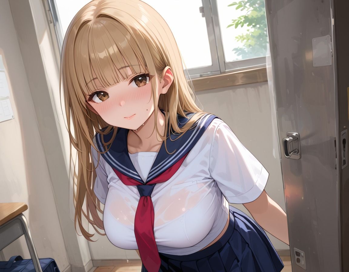 性処理係〜巨乳清楚ギャルのご奉仕えっち - サンプル画像 1