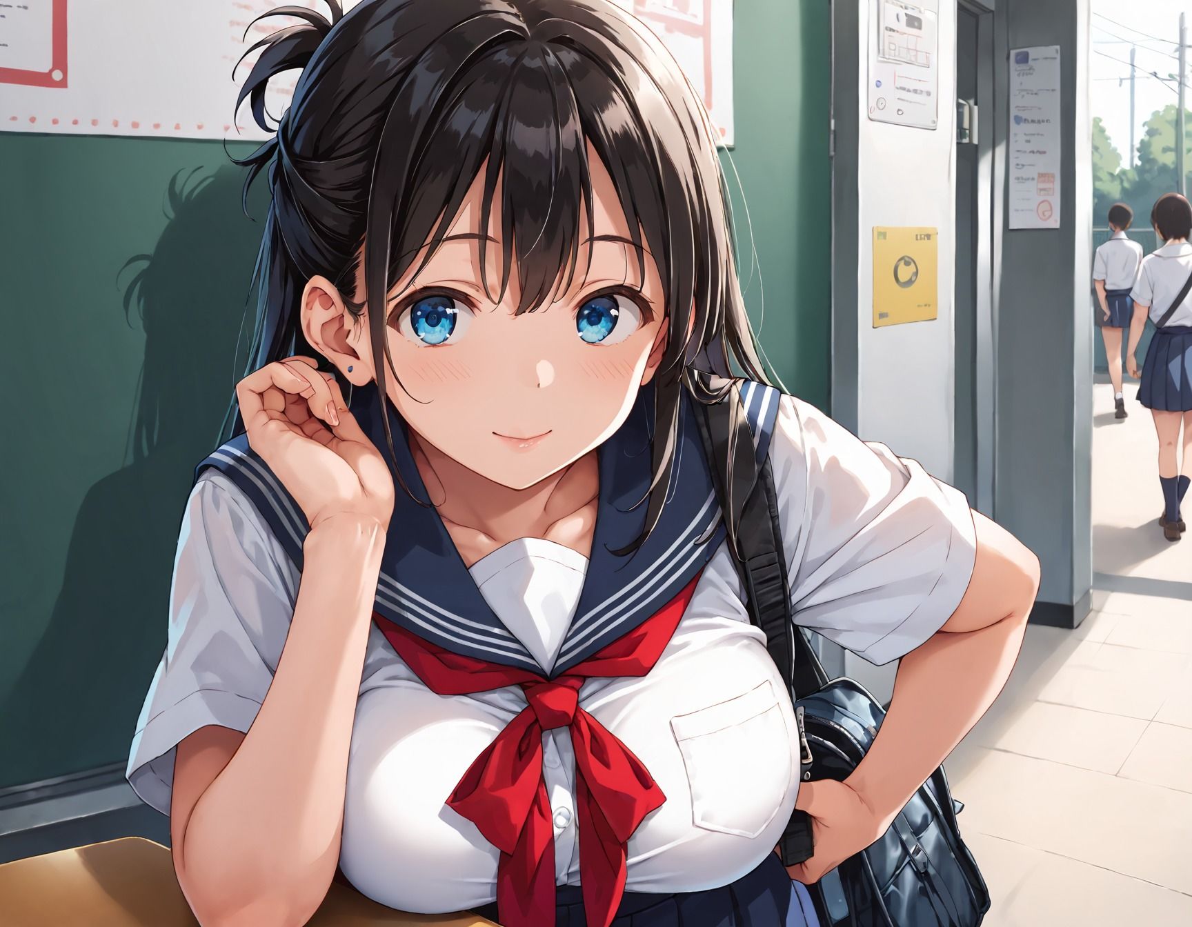 淫乱学園〜スク水女子校生と快楽に溺れるまで種付プレス - サンプル画像 2