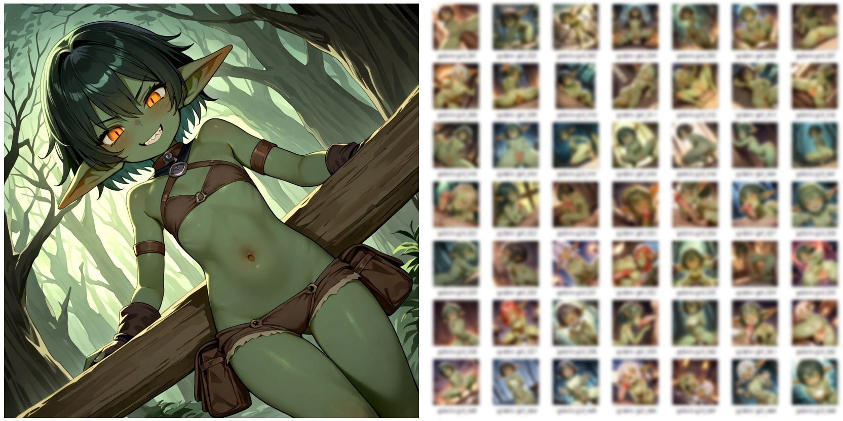 ゴブリン娘とエッチなことしてるだけのCG集 - サンプル画像 1