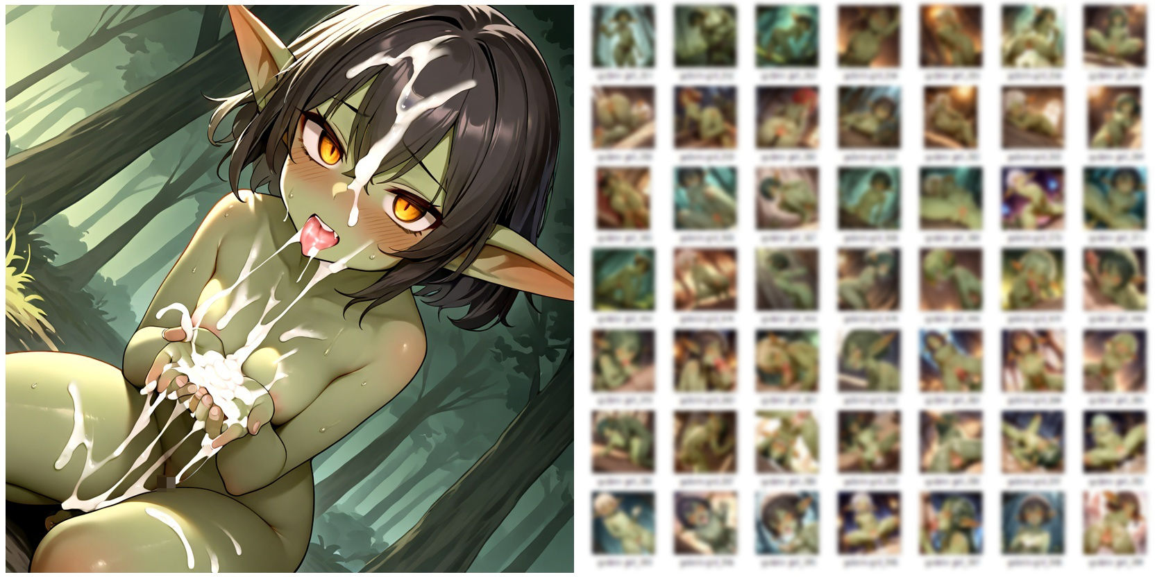 ゴブリン娘とエッチなことしてるだけのCG集 - サンプル画像 8