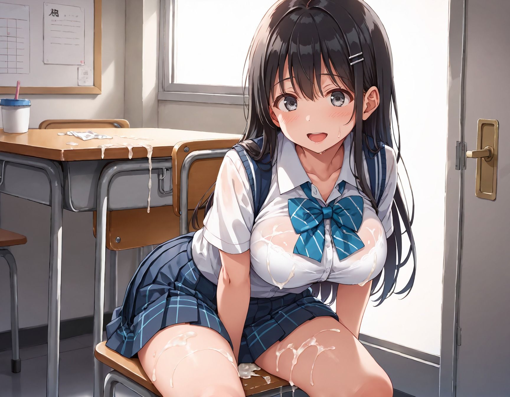 淫乱学園〜生意気爆乳教え子に生ハメ性教育 - サンプル画像 1