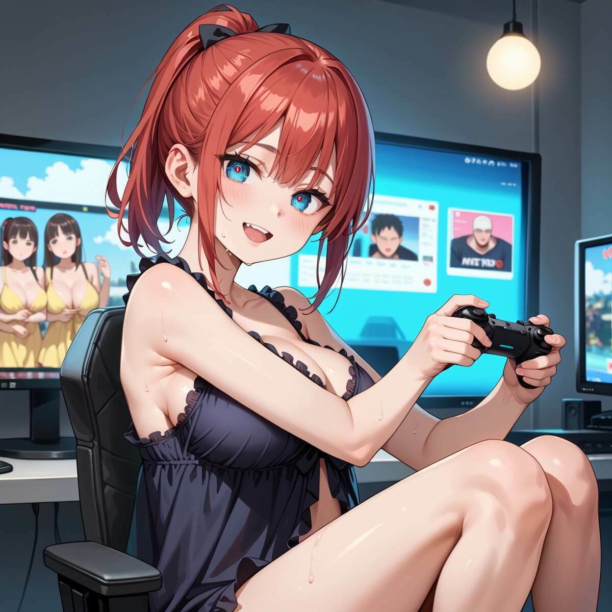 売れないゲーム実況者の、捨て身のエロゲーム配信がやばすぎる！！6がっつり210枚 - サンプル画像 9